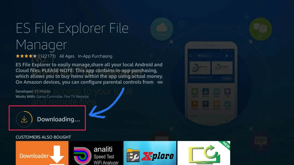 Download ES File Explorer FireTV