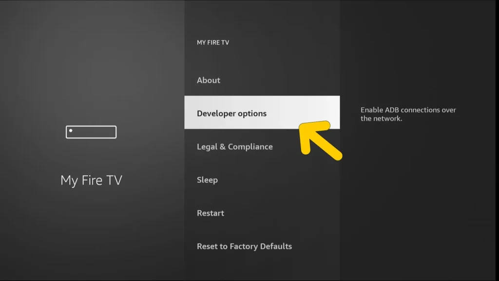 Firestick Developer Options