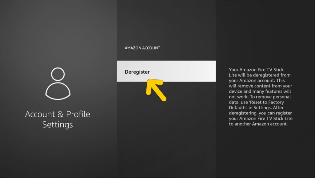 Deregister Firestick From Your Amazon Account