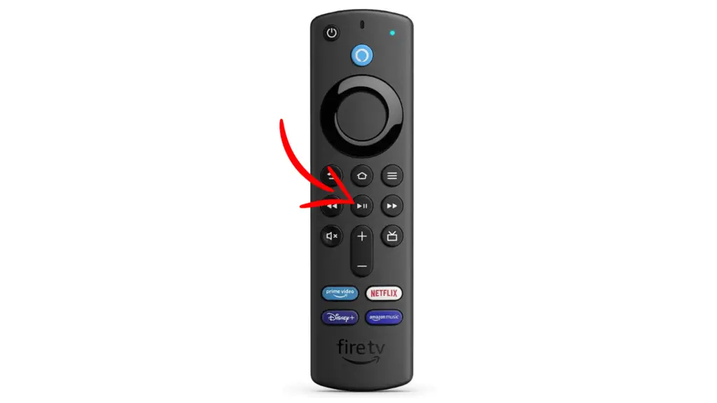 play and pause button on remote